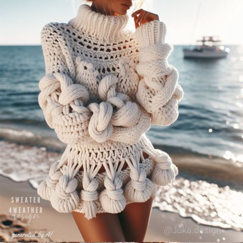 Handmade knitted sweater Sand Sweater4weather